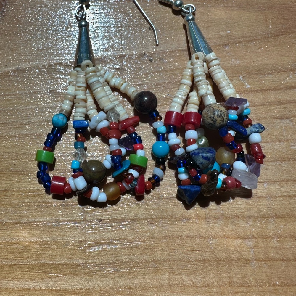 Native American Colorful Beaded Earrings